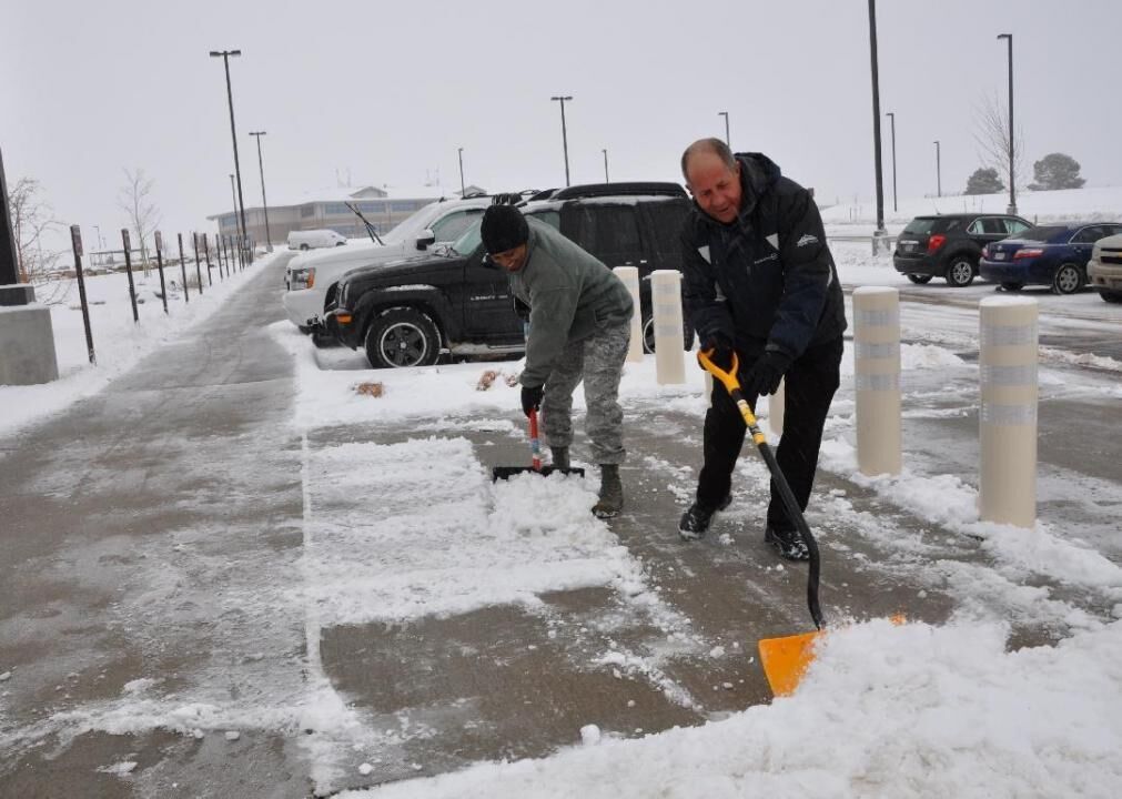 Shovel snow carefully